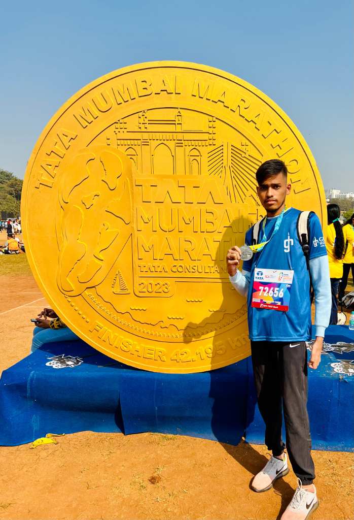 Prathamesh Tawde at Tata Mumbai Marathon Dream Run 2023
