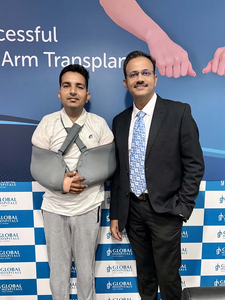 Prema Ram gets total bilateral arm transplant by Dr.Nilesh-Sathbhai-01
