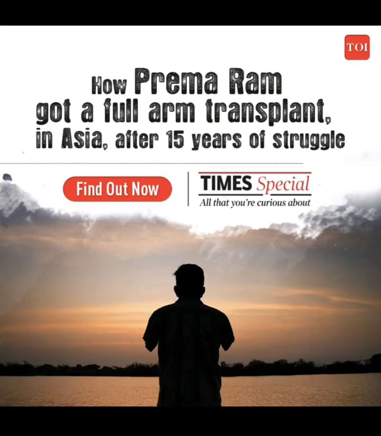 Prema Ram gets total bilateral arm transplant by Dr.Nilesh-Sathbhai-03